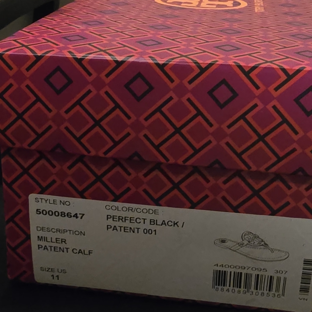 NWOT Tory Burch Miller Soft Patent Sandal  w/ Dustbag - Picture 5 of 5
